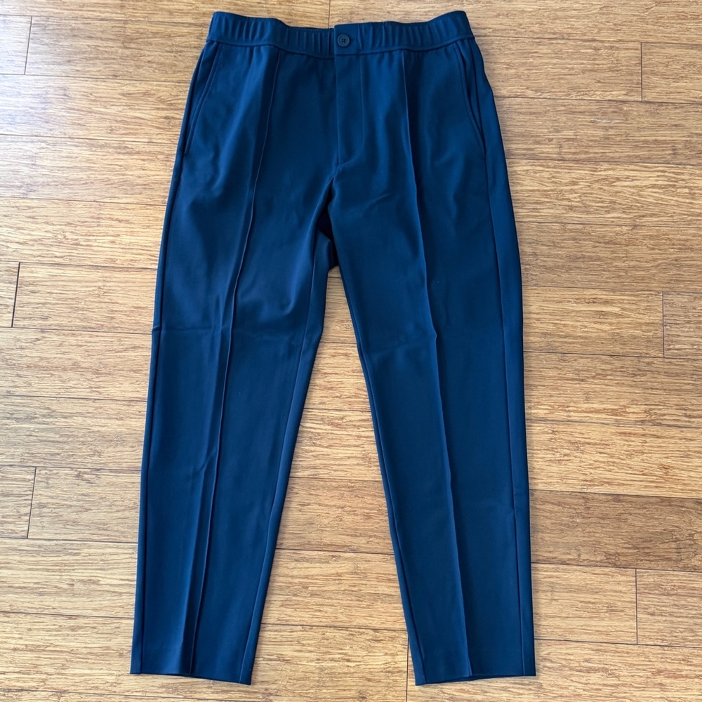 Theory Men’s Precision Ponte Drawstring Pants Navy Blue (Baltic) Size 31